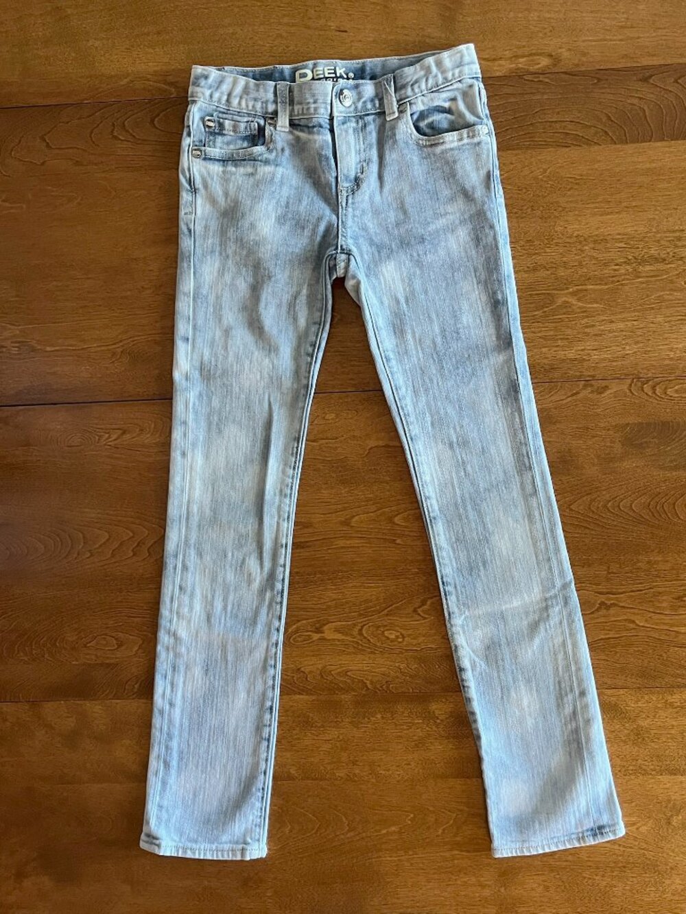 Peek light-wash tie-dye jeans 10